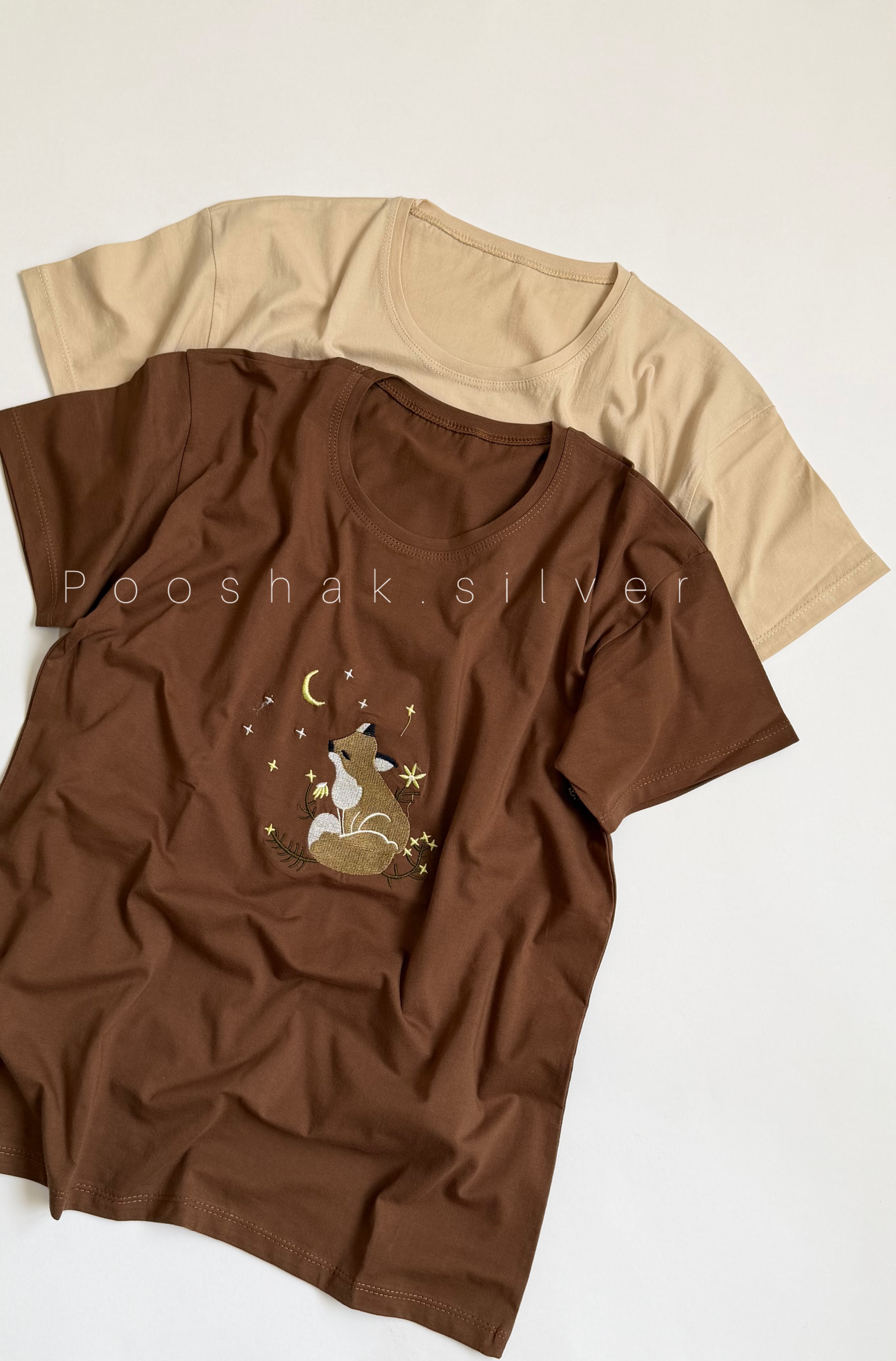 تیشرت گلدوزی روباه🦊